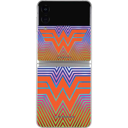 Wonder Woman 1984 (2020) Rainbow Chevron Logo Galaxy Z Flip3 5G Skin